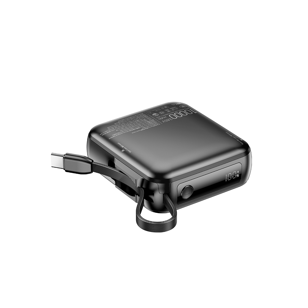 Awei P86K 10,000mAh Power Bank 22.5W Fast Charging Built In Cable Super Mini 