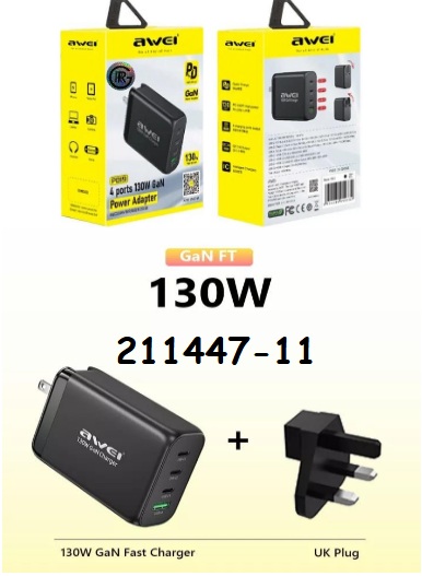 Awei PD19 130W Quick Charge 4.0A Type-C Output