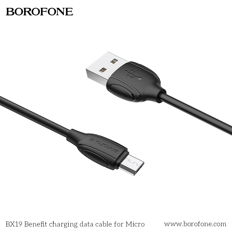 BOROFONE BX19 High Speed Charging Data Cable, 2.4A, USB to Micro