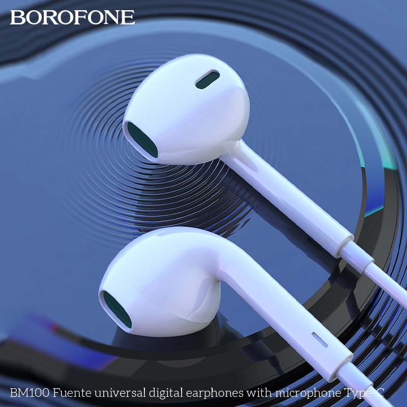 BOROFONE BM100 Fuente universal digital earphones with microphone Type-C