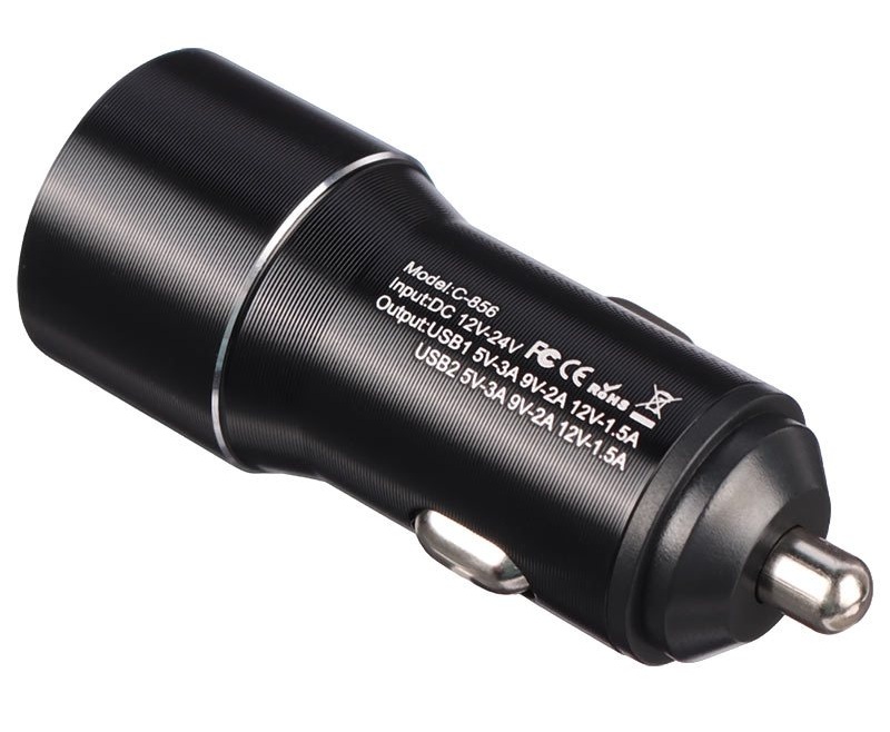 Awei C-856 High Speed Car Charger USB A Dual Ports