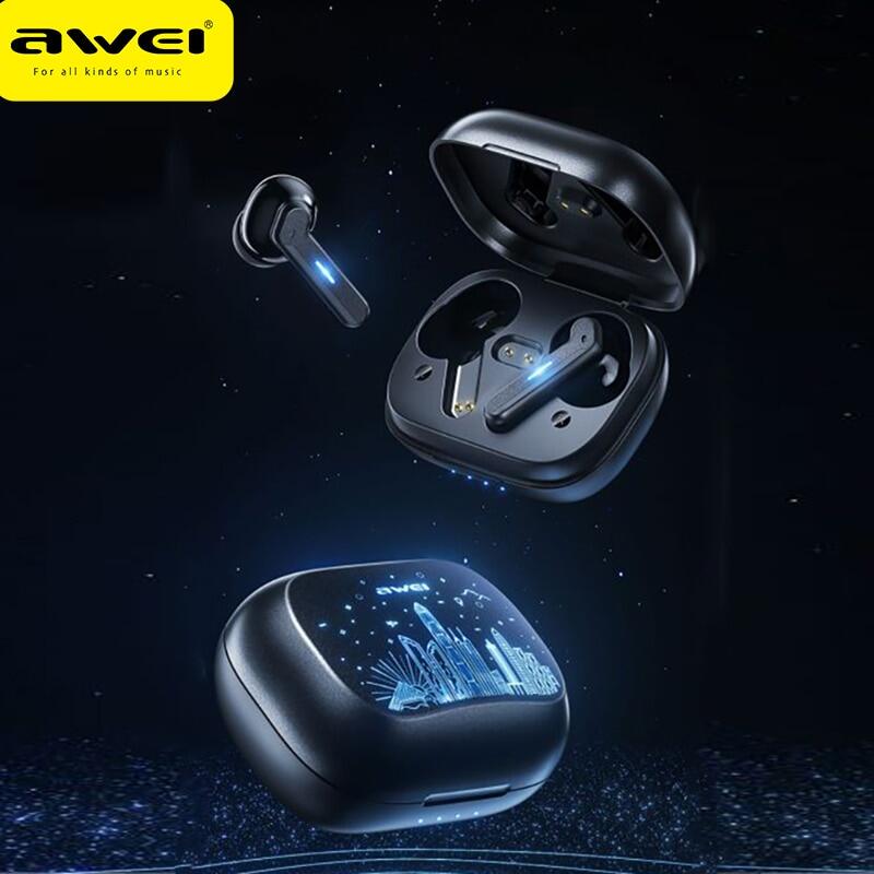 Awei T53 Wireless Bluetooth Gaming Earpiece LED Breathing Light