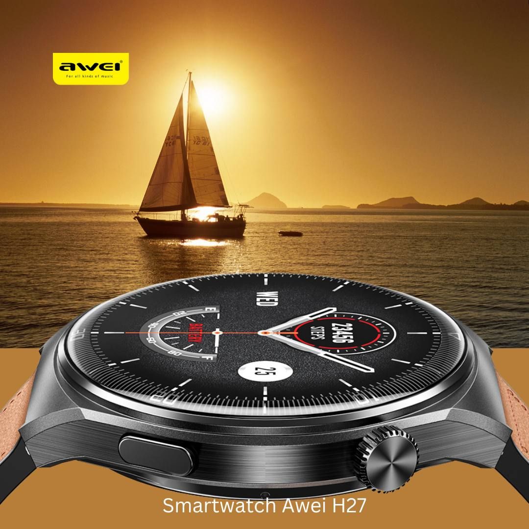 Awei H27 Smart Watch Bluetooth Call Fitness  Heart Rate Blood Oxygen Health Monitoring
