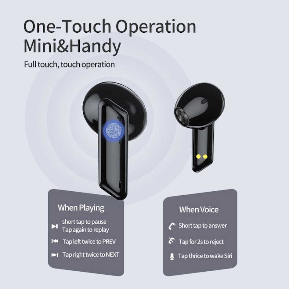 Awei T36 Wireless Bluetooth Earphone Headset Noise Cancelling & Mini Sports Earbuds 