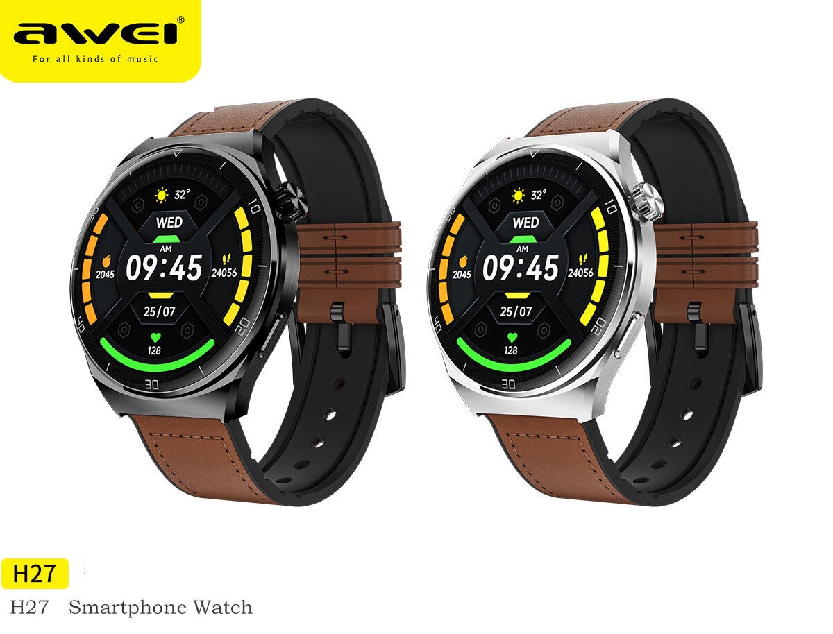 Awei H36 Smart Watch Touch Screen Bluetooth Call  IPX6 Waterproof
