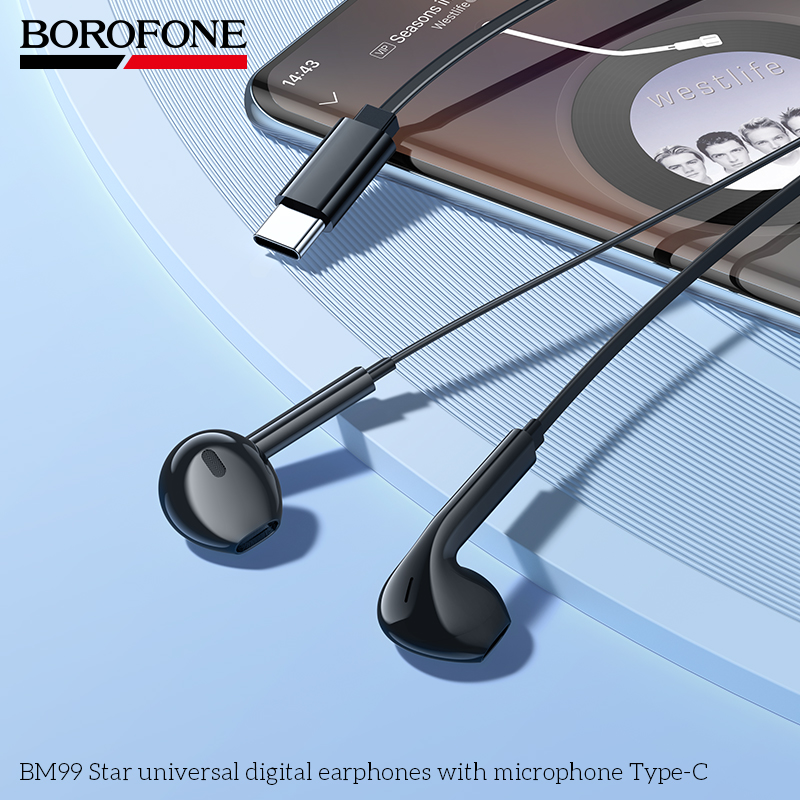 BOROFONE BM99 Star universal digital earphones with microphone Type-C
