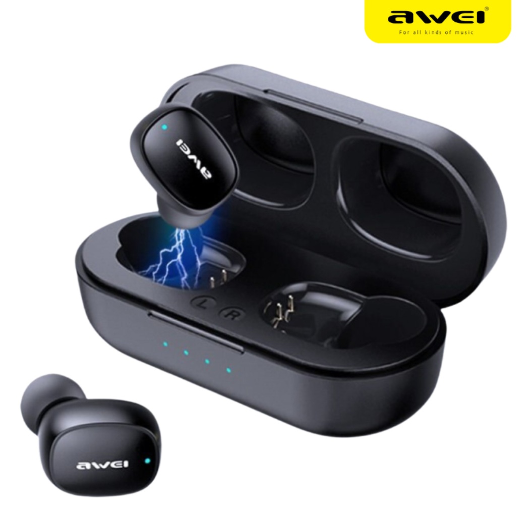 Awei T20 ENC True Wireless Sports Earbuds With Charging Case IPX4 Waterproof
