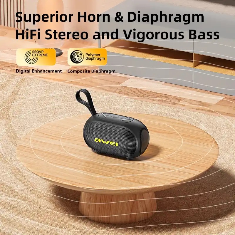 Awei KA1 Bluetooth Portable SpeakerFull Surround Sound Enhanced Bass Portable Speaker 
