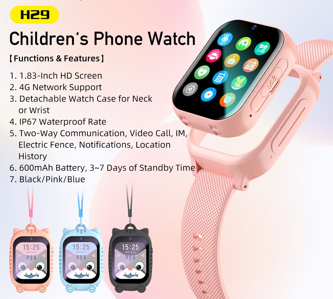Awei H30 Smart Watch for kids 4G Sim Support GPS IP67 Waterproof