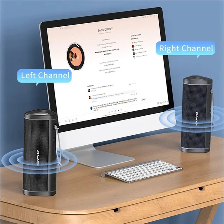 Awei Y331 Bluetooth 5.0  Speaker 10W  5.0 Charging USB AUX TF Card Pairing Sound stereo