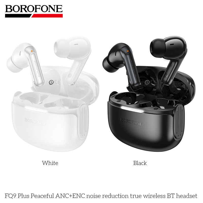 BOROFONE FQ9 Plus Peaceful ANC+ENC noise reduction true wireless BT headset