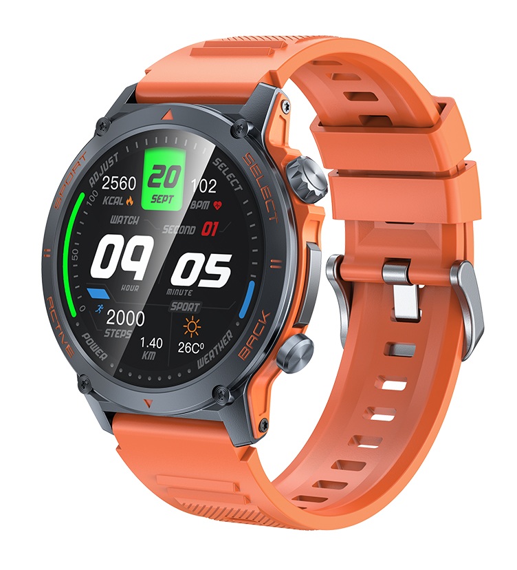 Awei H52 Smart Watch Amoled Screen IP68 Waterproof Sleep Heart Blood Oxygen Monitoring 