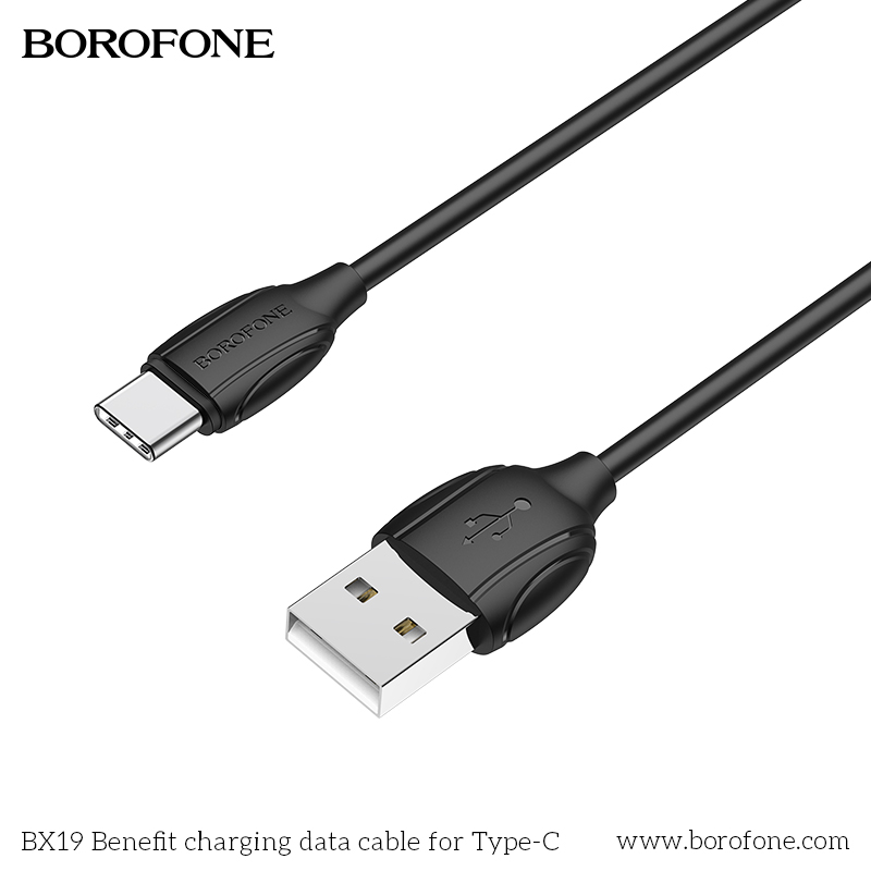 BOROFONE BX19 High Speed Charging Data Cable, 3A, USB to Type-C