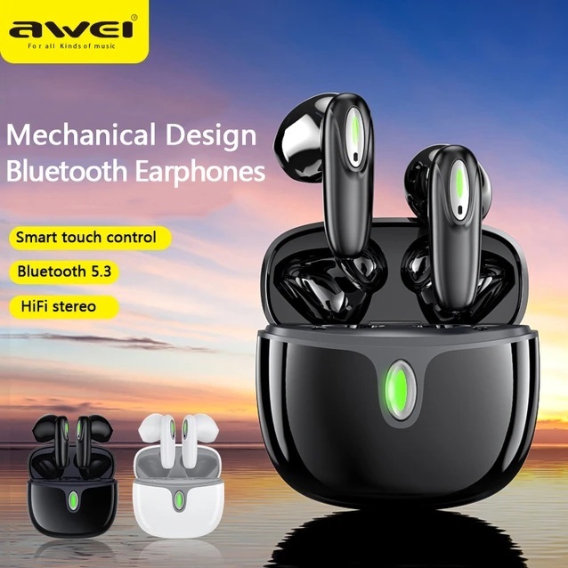 Awei T39 TWS Bluetooth Earphone Bass Hi-Fi Sound Waterproof Sports with Mic