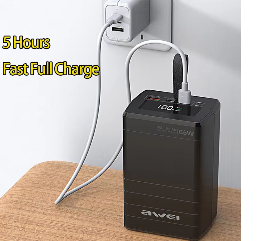 Awei P171K 60,000mAh Power Bank 6W Super Fast Charging  & Can ChargeLaptop