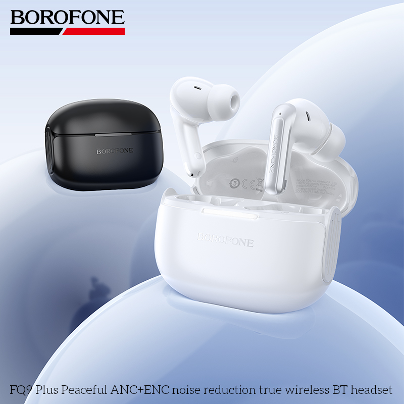 BOROFONE FQ9 Plus Peaceful ANC+ENC noise reduction true wireless BT headset