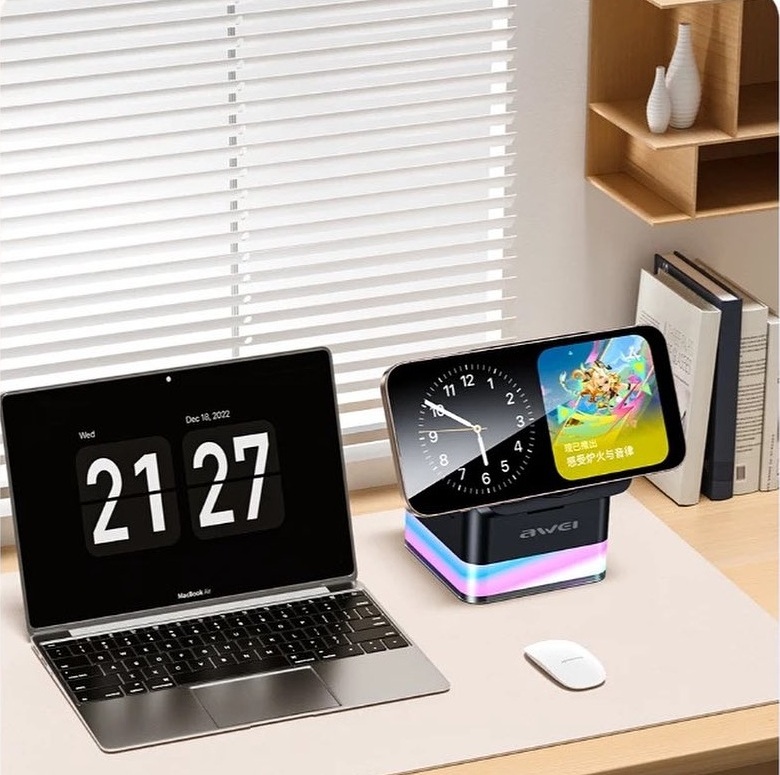 Awei W25 3 in 1 Wireless Charging Dock Foldable Adjustment Charger 