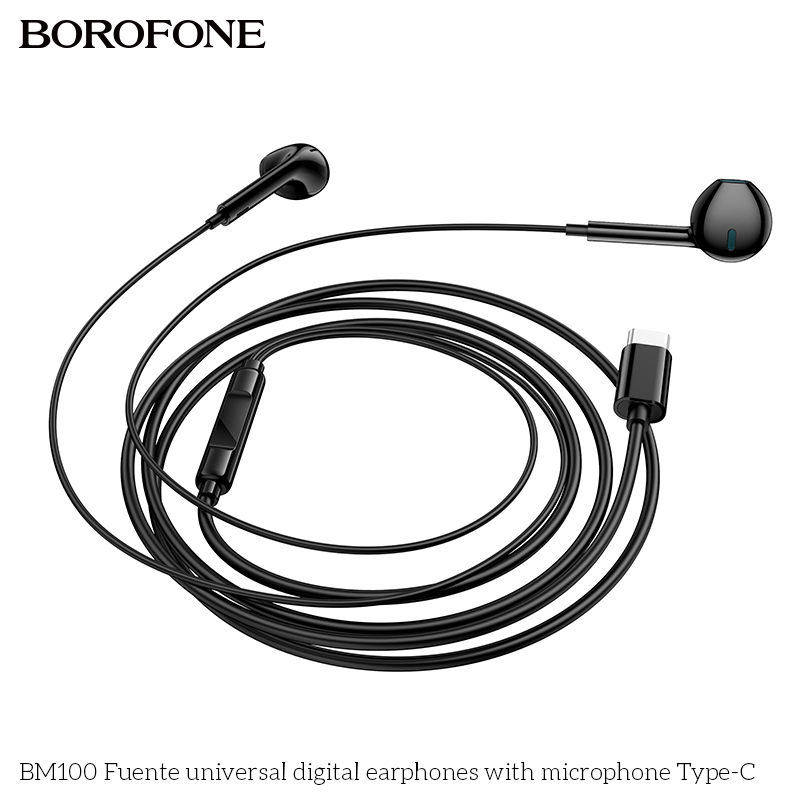BOROFONE BM100 Fuente universal digital earphones with microphone Type-C