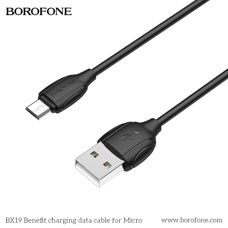 BOROFONE BX19 High Speed Charging Data Cable, 2.4A, USB to Micro
