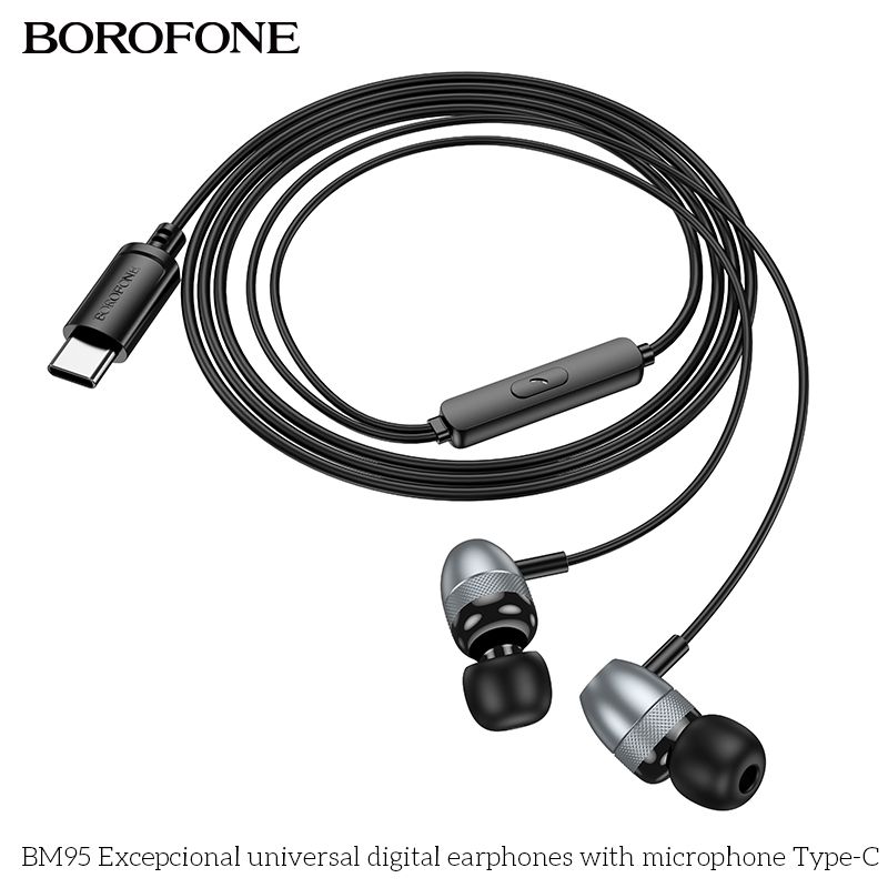 BOROFONE BM95 Excepcional universal digital earphones with microphone Type-C
