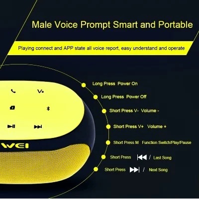 Awei Y200 Portable Outdoor Powerful Bluetooth Speaker Bass Stereo Sound  