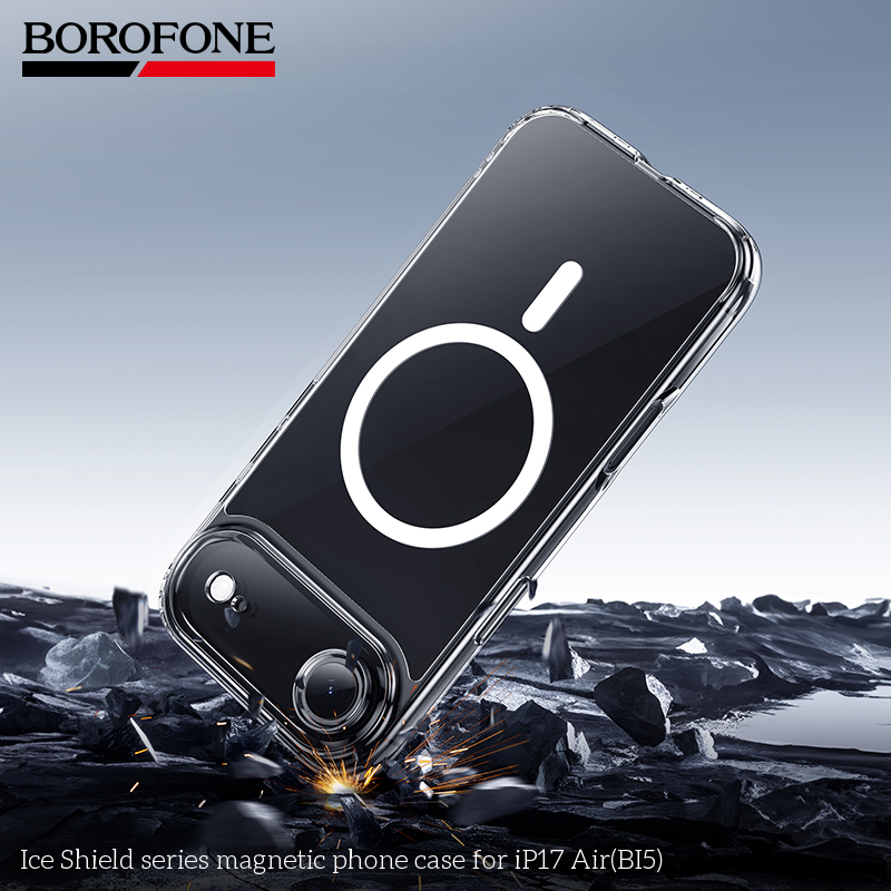  BOROFONE iP17 Air(BI5)Ice Shield Series Magnetic Phone Case for iPhone 17 (Minimum Order Quantity : 10)
