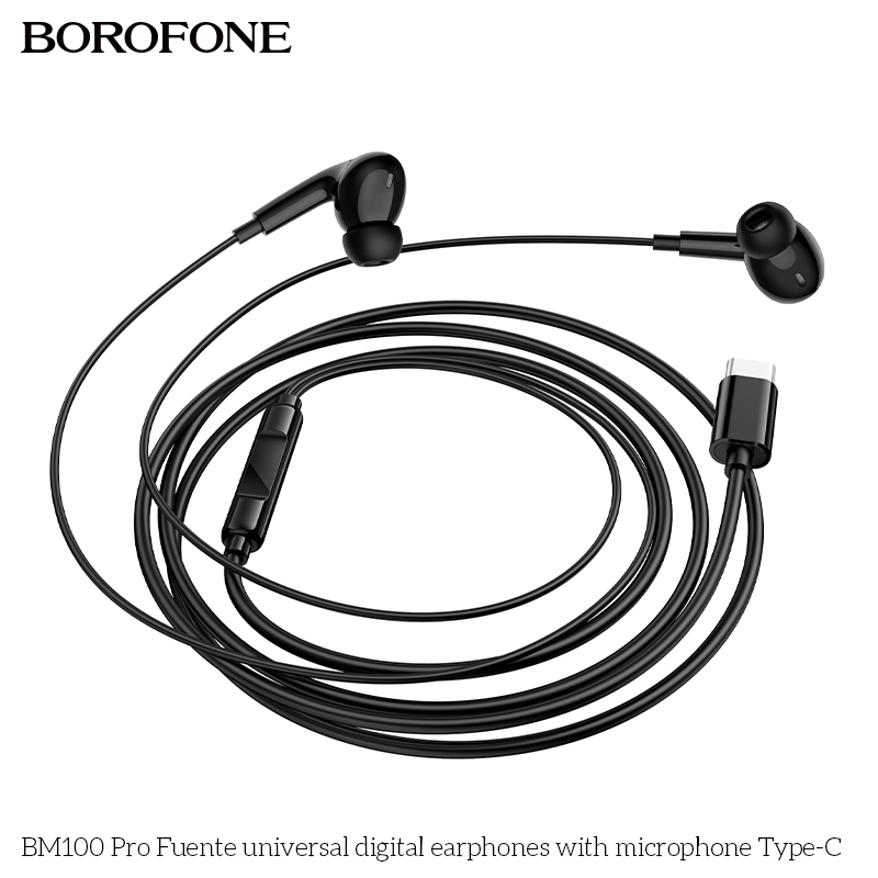 BOROFONE BM100 Pro Fuente universal digital earphones with microphone Type-C