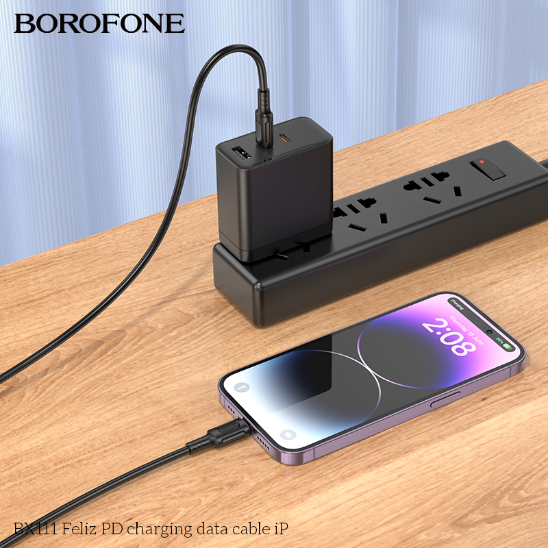 BOROFONE BX111 Feliz PD High Speed Charging Data Cable Type C to iPhone