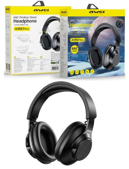 Awei A997Pro Noise Cancelling Headset Wireless Gaming Headphones With Mic