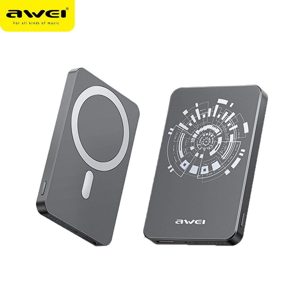 Awei P113K 10,000mAh Wireless Charging Power Bank Ultra-thin PD Fast Charging