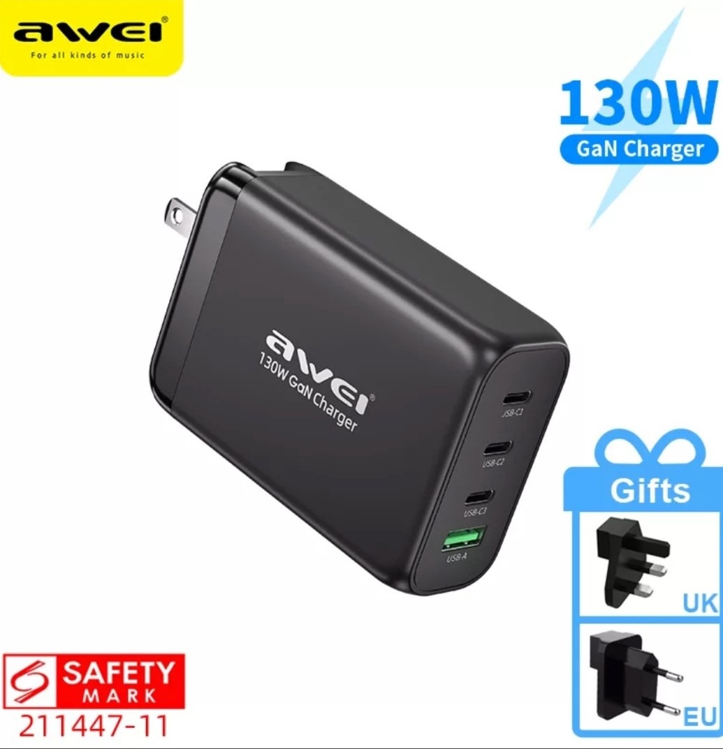 Awei PD19 130W Quick Charge 4.0A Type-C Output