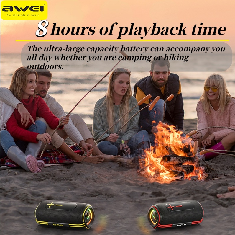 Awei KA5 Portable Bluetooth Speaker Bass Speaker Long Play Time HiFi Subwoofer