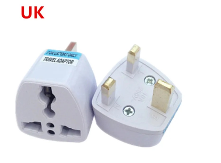 Universal US EU AU Converter to UK HK 3 Pin AC Travel Power Plug Charger Adapter Connector UK Plug Convertor 