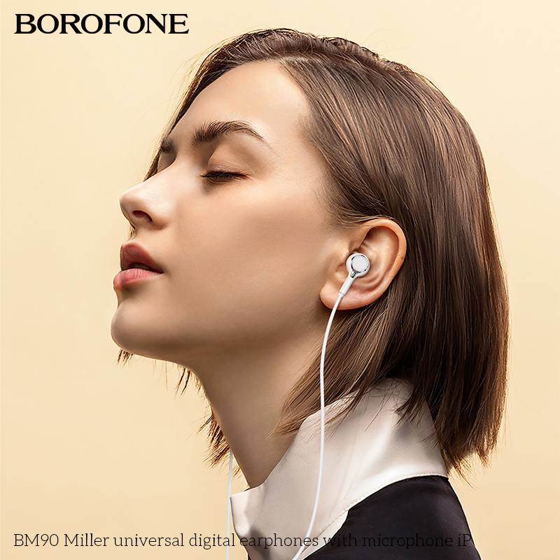 BOROFONE BM90 Miller universal digital earphones with microphone iPHONE,iP