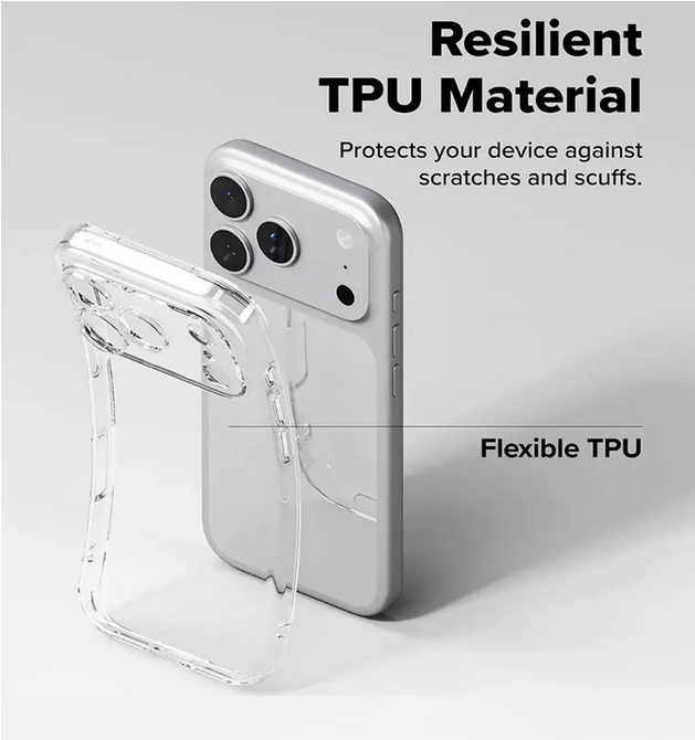 Ultra Thin Clear TPU Case For iPhone 17 Transparent Silicone Soft Cover