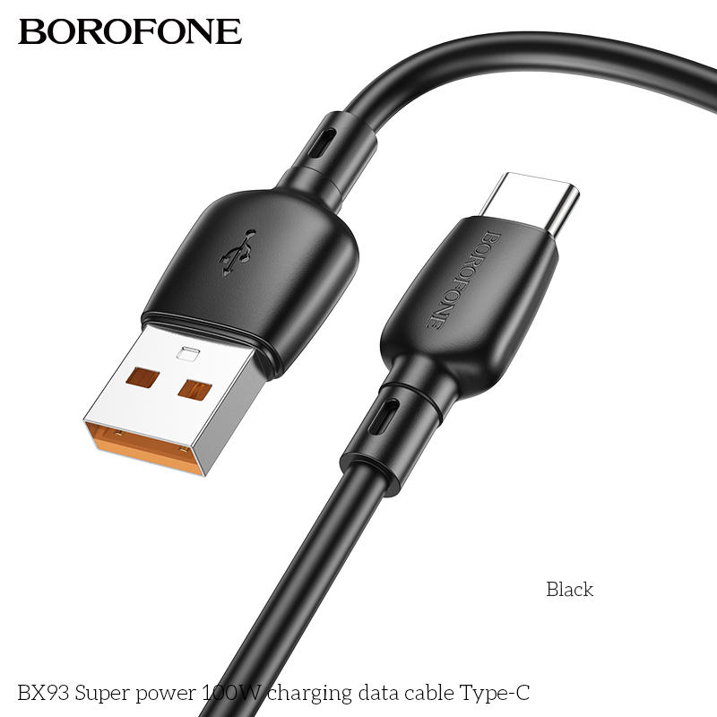 BOROFONE BX93 Super Power 100W High Speed Charging Data Cable, USB toType-C