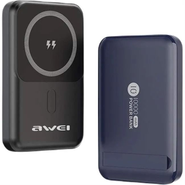 Awei P139K 10,000 Magnetic Wireless Charging Power Bank with Stand
