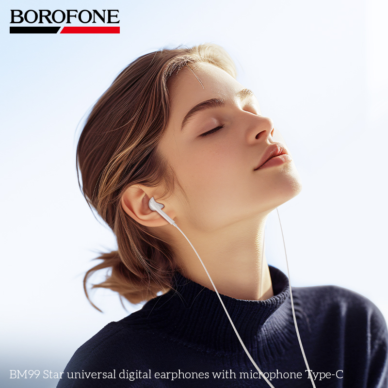 BOROFONE BM99 Star universal digital earphones with microphone Type-C