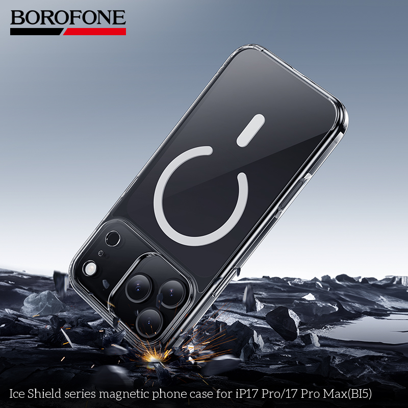 BOROFONE iP17 Pro(BI5) Ice Shield Series Magnetic Phone Case for iPhone 17 Pro (Minimum Order Quantity : 10)