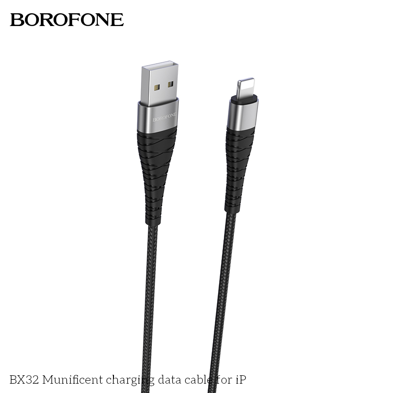 BOROFONE BX32 Munificent High Speed Charging Data Cable, USB to iPhone Pin