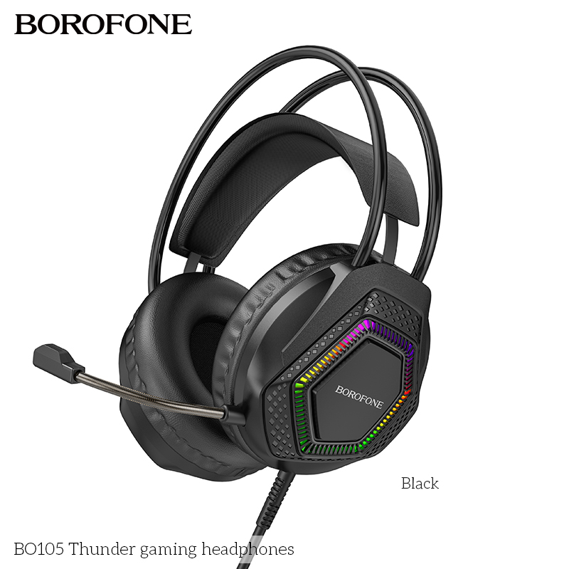 BOROFONE BO105 Thunder Gaming Wired Headphones with Mic