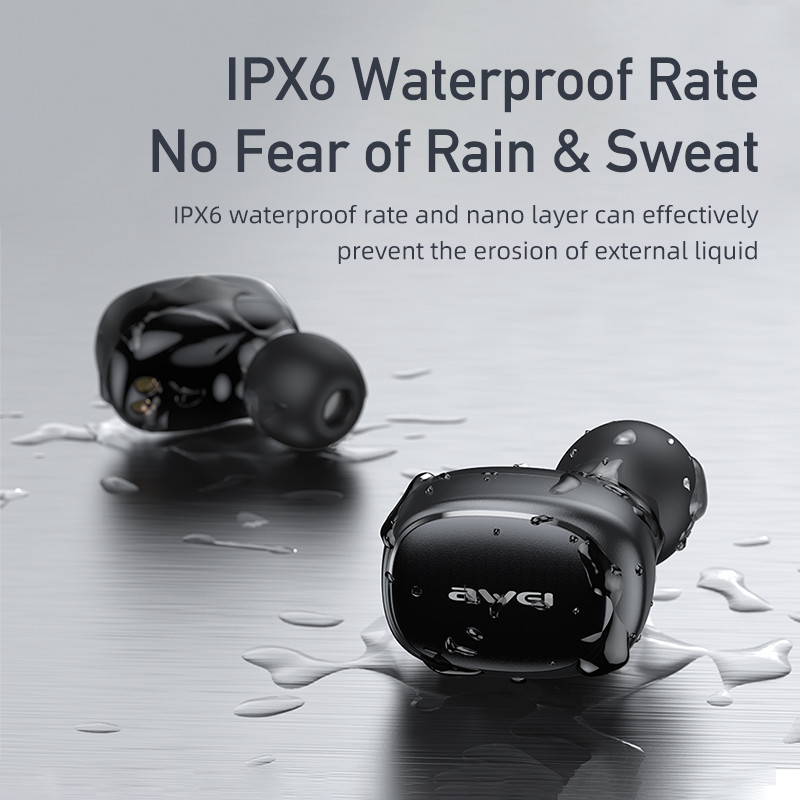 Awei T13 Pro Wireless 5.1 Bluetooth Earphone  Stereo Earbuds TWS Earphone With Mic