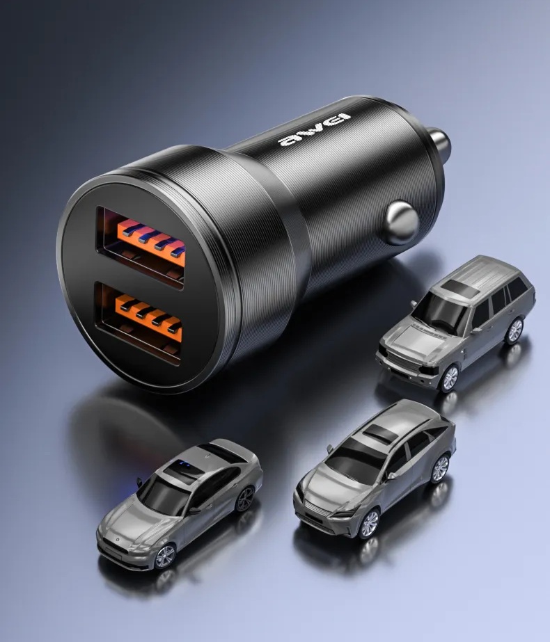 Awei C-858 DC12-24V First Car Charger 33W Type C PPS LED Indicator
