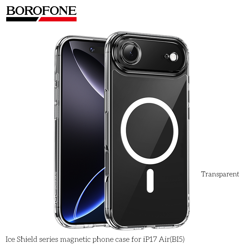  BOROFONE iP17 Air(BI5)Ice Shield Series Magnetic Phone Case for iPhone 17 (Minimum Order Quantity : 10)
