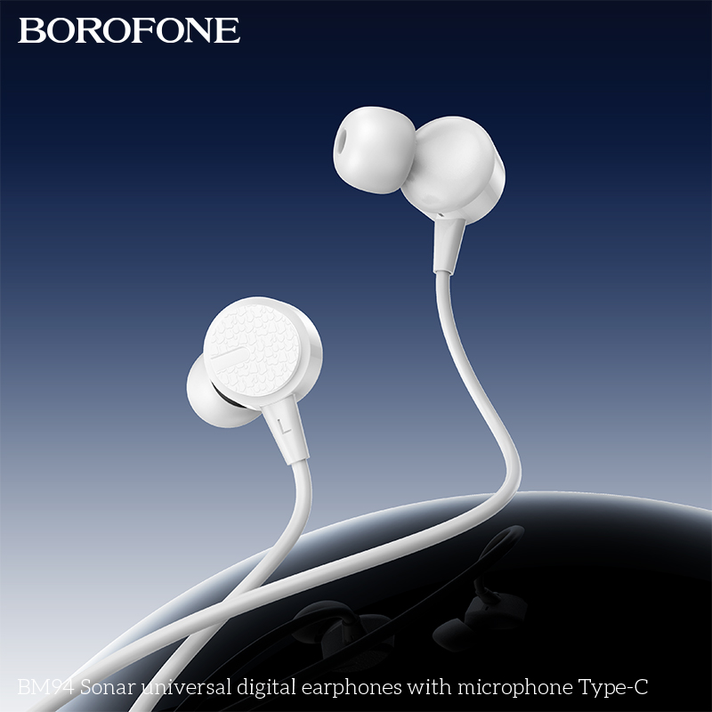 BOROFONE BM94 Sonar universal digital earphones with microphone Type-C