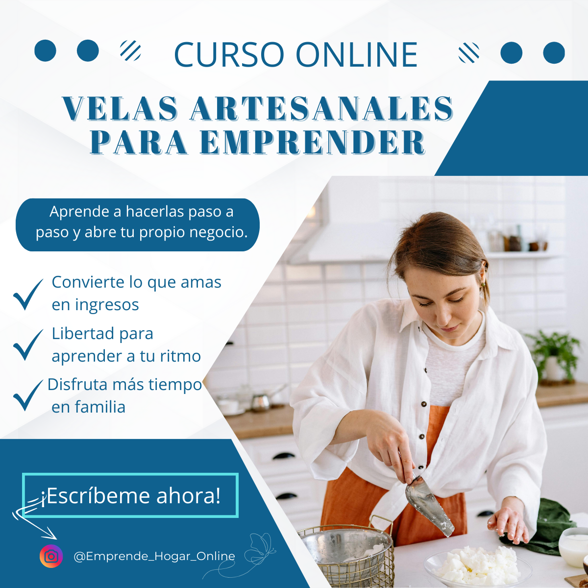 Curso Online "Velas Artesanales para Emprender"
