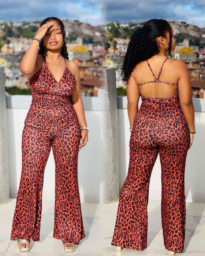 Leopard Print Jumpsuit