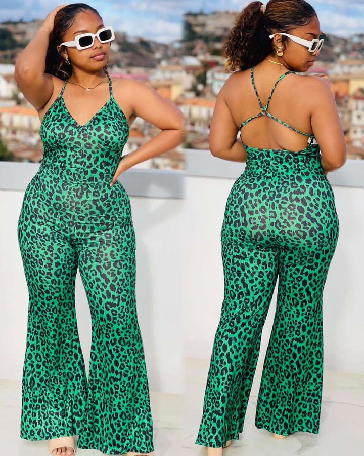Leopard Print Jumpsuit