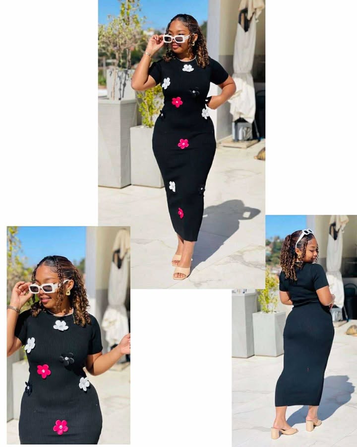 Multi Floral Midi Dress