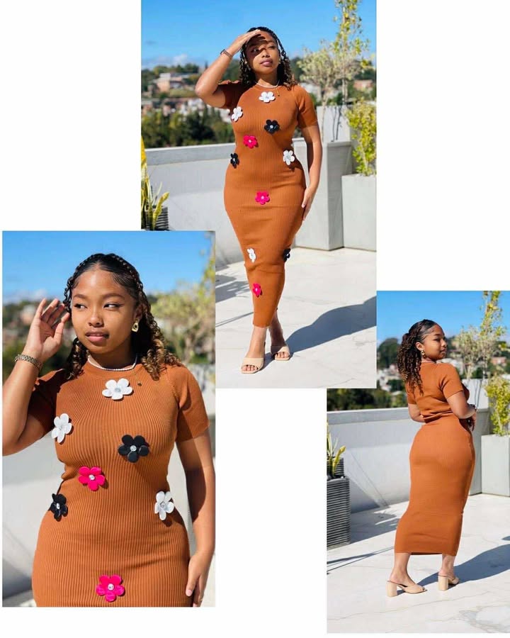Multi Floral Midi Dress
